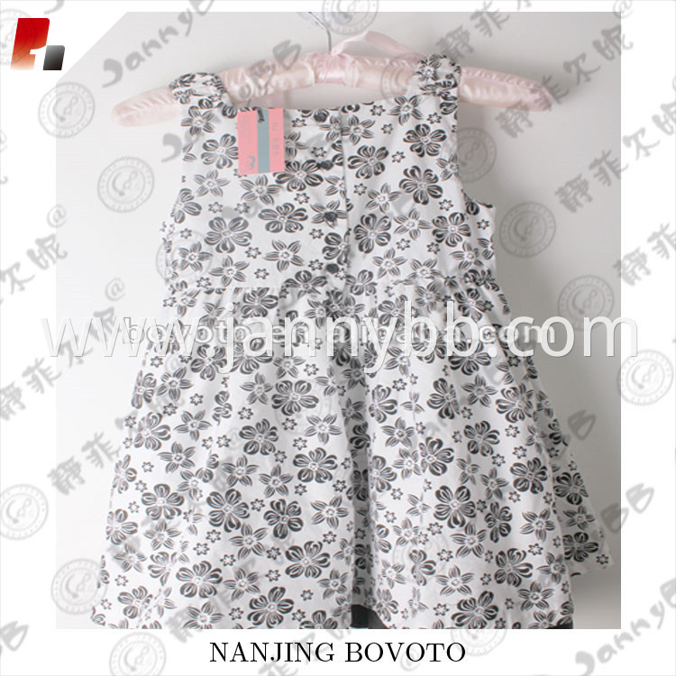 black flower printed dress